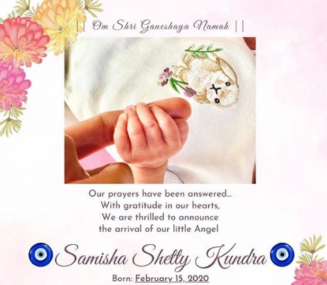 Samisha Shetty Kundra Pics, Shilpa Shetty Daughter Photos, Pictures, Name, Instagram, Twitter 15
