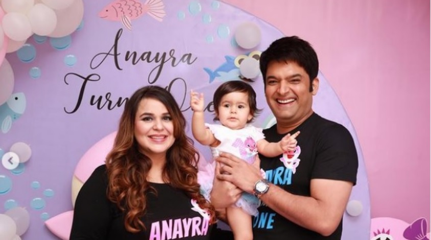 Kapil Sharma and Ginni Chitrath on Daughter Anayra 1st Birthday