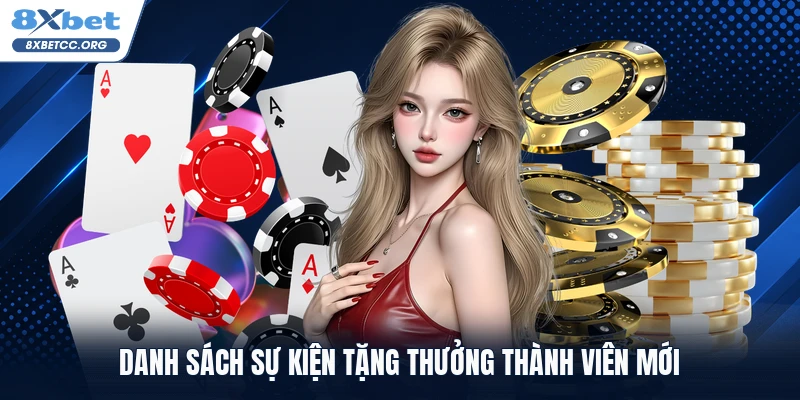 Danh sách sự kiện tặng thưởng thành viên mới