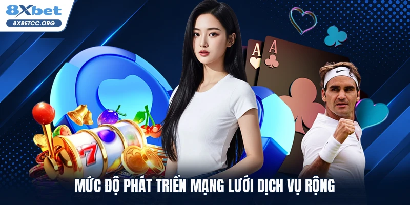 Mức độ phát triển mạng lưới dịch vụ rộng